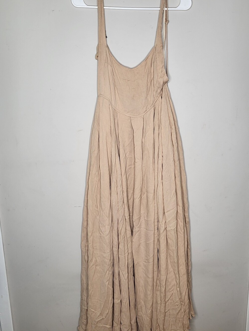 Free People Endless Sumner Sleeveless Beige Maxi Dress Size XS